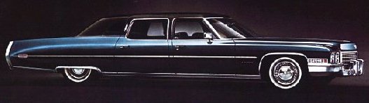 T�llaiseksi Cadillac Suomessa perinteisesti tavattiin mielt��: Cadillac Fleetwood 75 Limousine vuosimallia 1972.