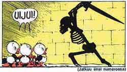 Skotlantilaiseen ritarilinnaan sijoittuva Barks-klassikko Vanhan linnan salaisuus pelotti pienimpi� lukijoita